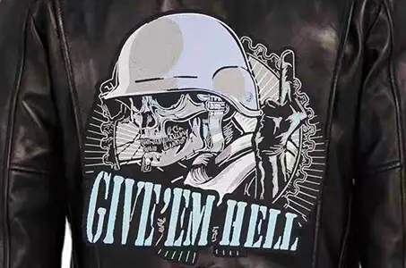 Patches de colete de motociclista com caveira